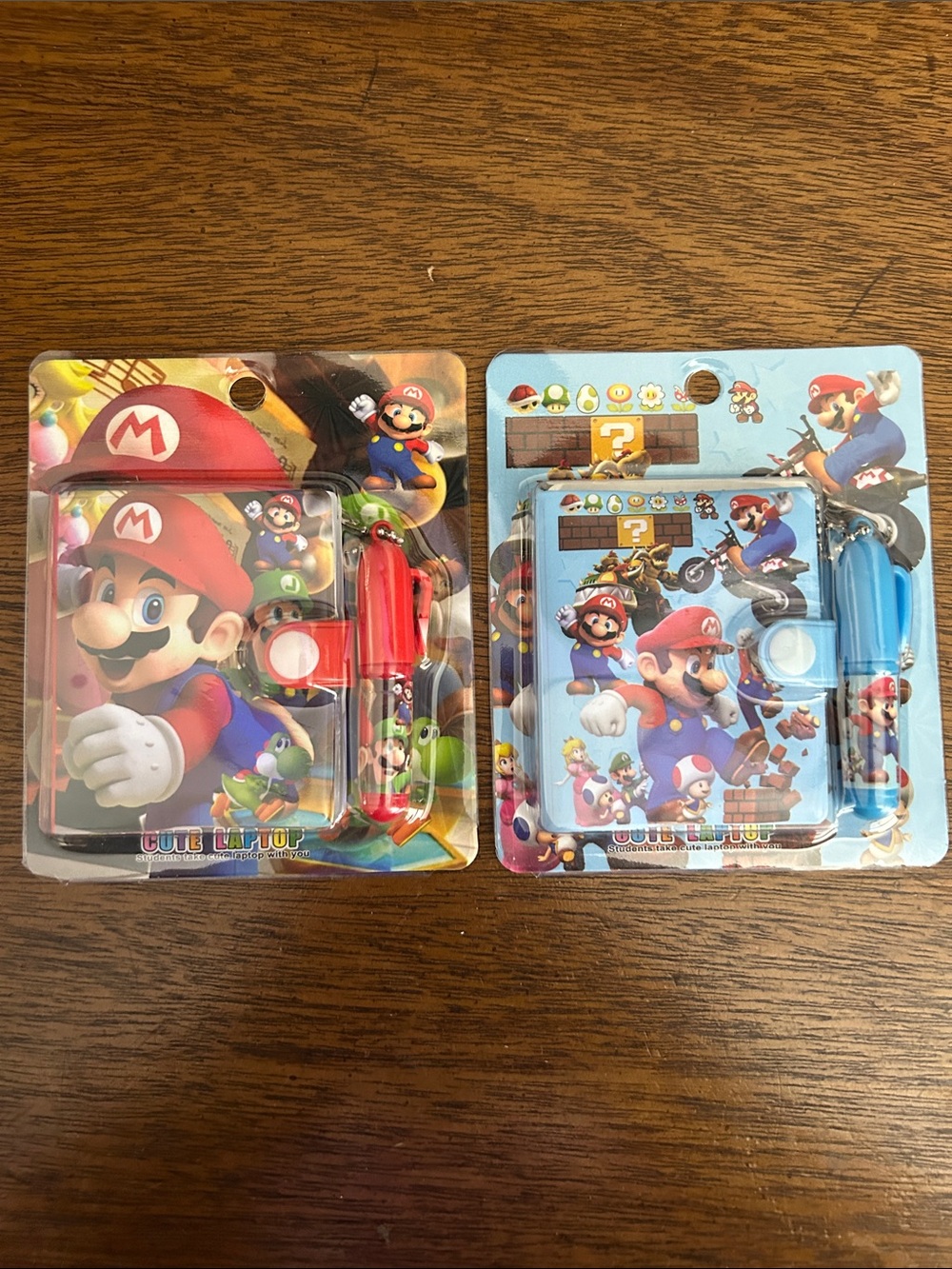 Mario Bros. Mini Character Notebook with Matching Pen Bundle